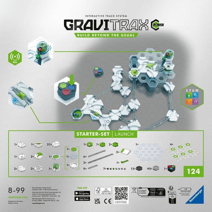 Ravensburger GraviTrax POWER Starter-Set Launch Marble Run & Construction Toy
