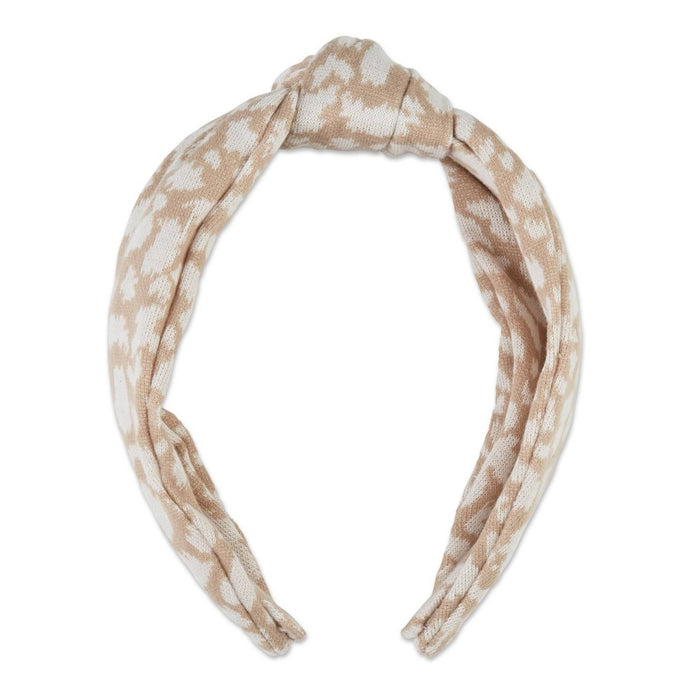 scunci Basic Knitted Headband - Tan White