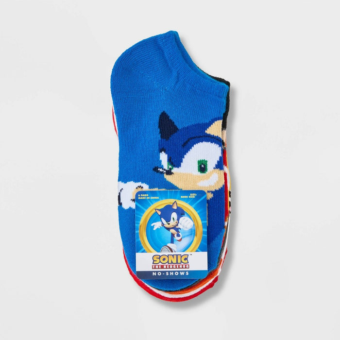 Kids' Sonic the Hedgehog 6pk Socks - M/L