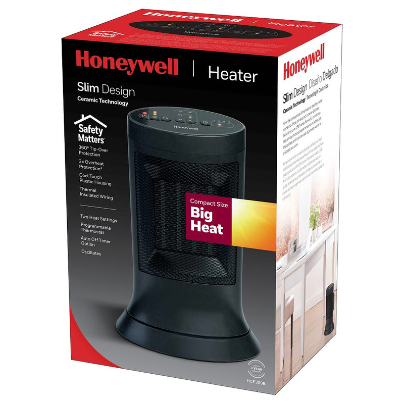 Digital Ceramic Compact Tower Black - Honeywell