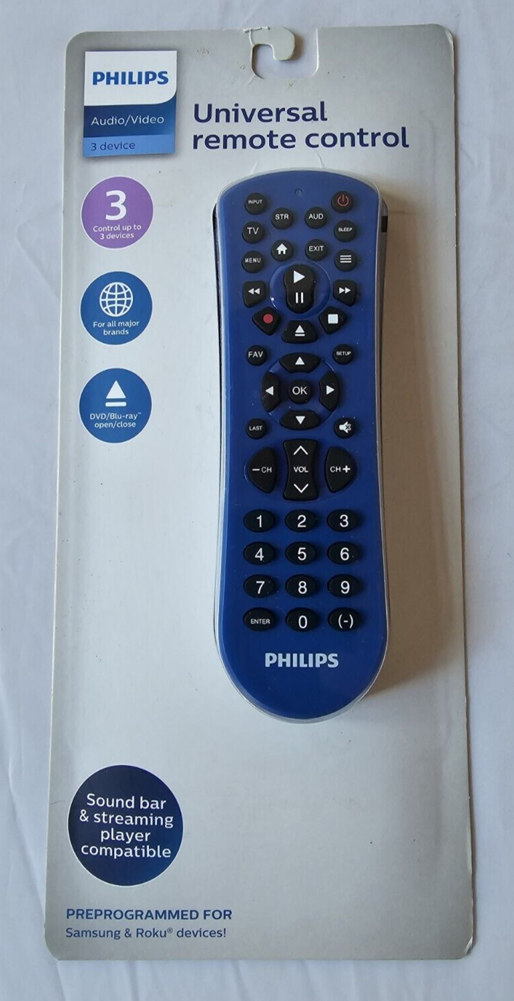 Philips 3-Device Remote Control Blue