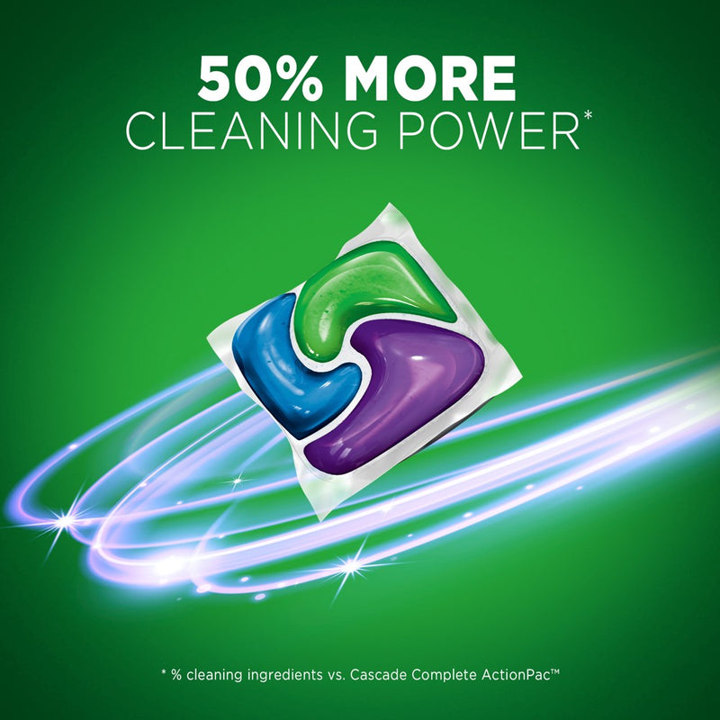 Cascade Fresh Scent Platinum ActionPacs Dishwasher Detergent + Oxi Fresh Cleaner Pods - 26.7oz/48ct