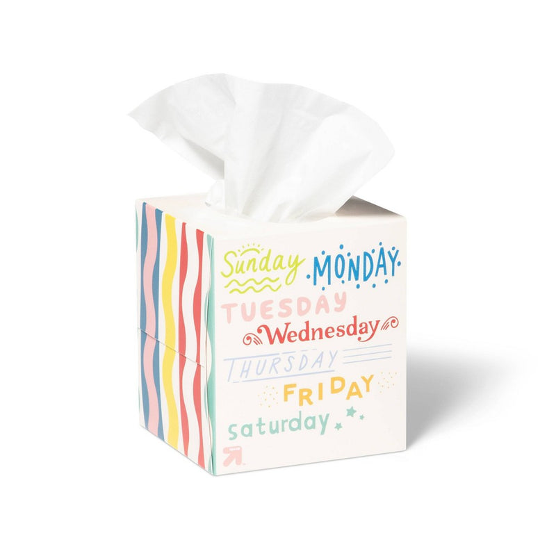 Back-to-School Ultra Soft Facial Tissue - Days of Week - 65ct - up & up