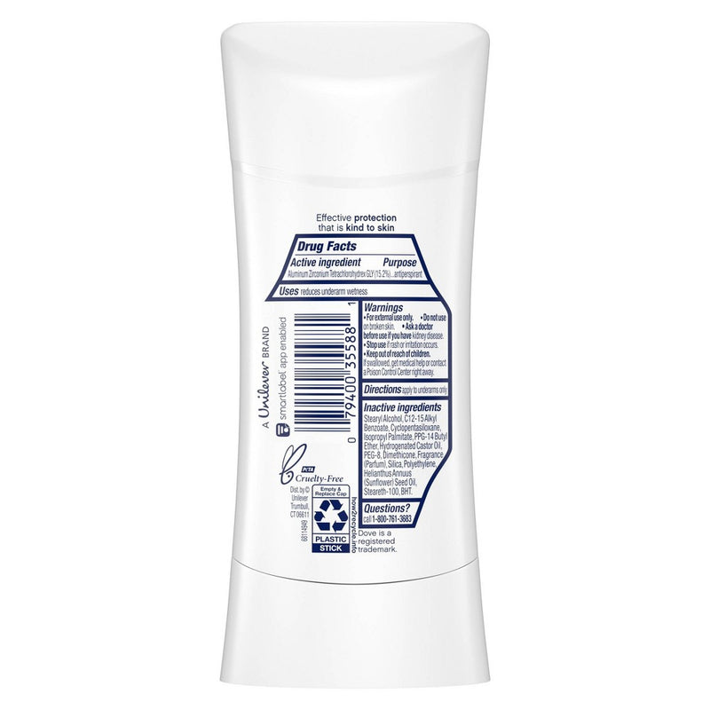 Dove Beauty Advanced Care Sensitive 48-Hour Antiperspirant & Deodorant Stick - 2.6oz