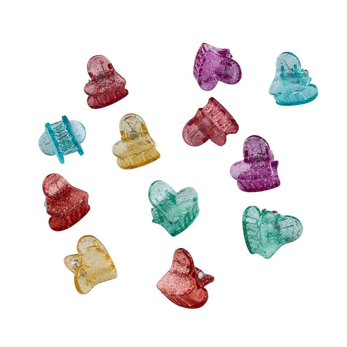 scunci Kids Jaw Clips - Glitter - 12pk
