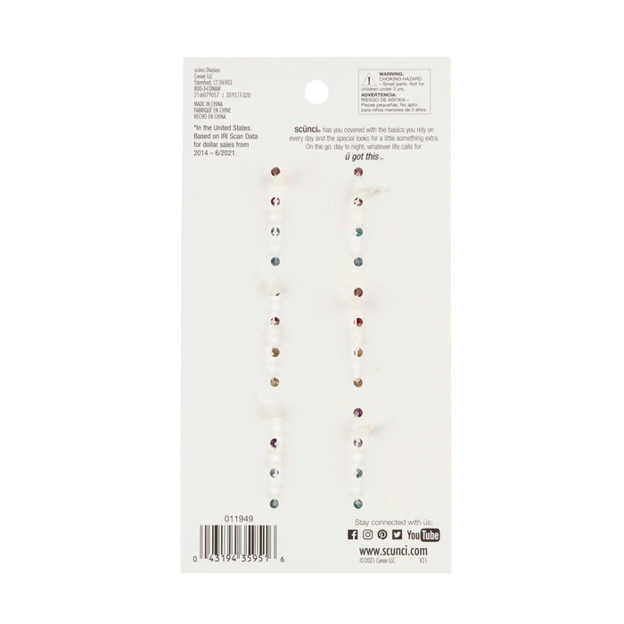 scunci Kids Jaw Clips - Glitter - 12pk