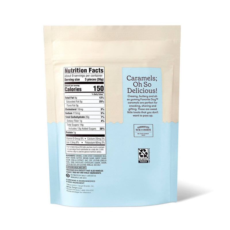 Dark Chocolate Sea Salt Caramels - 11oz - Favorite Day