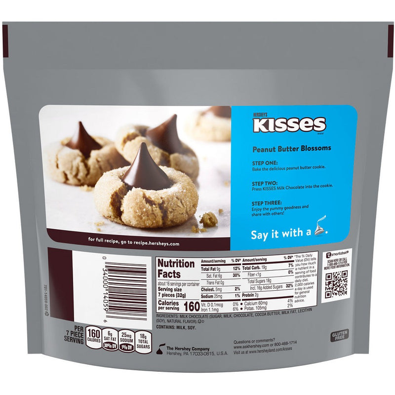 Hershey's Kisses Milk Chocolate Candy - 17.9oz