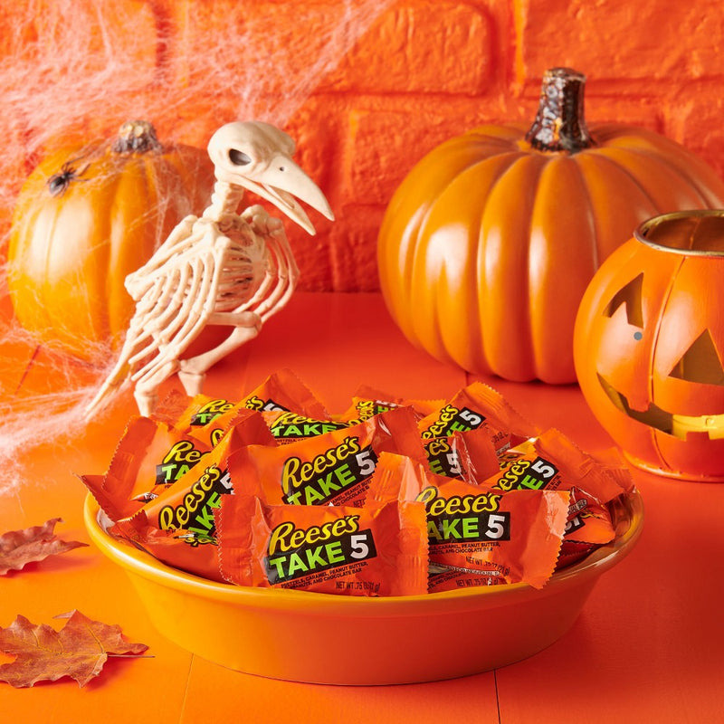 Reese's Take 5 Pretzel, Caramel, Peanut Butter, Chocolate Snack Size Candy Bars - 11.25oz