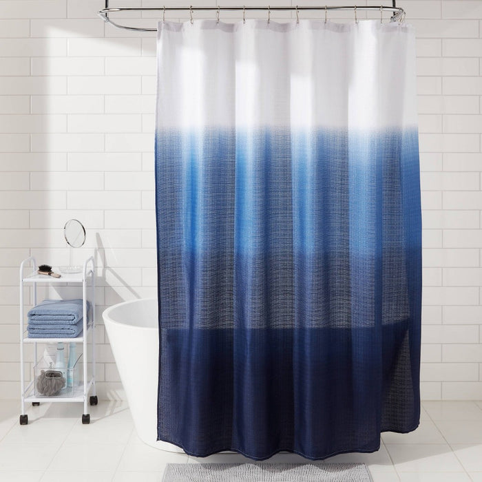 Dip Dye Shower Curtain Blue - Room Essentials