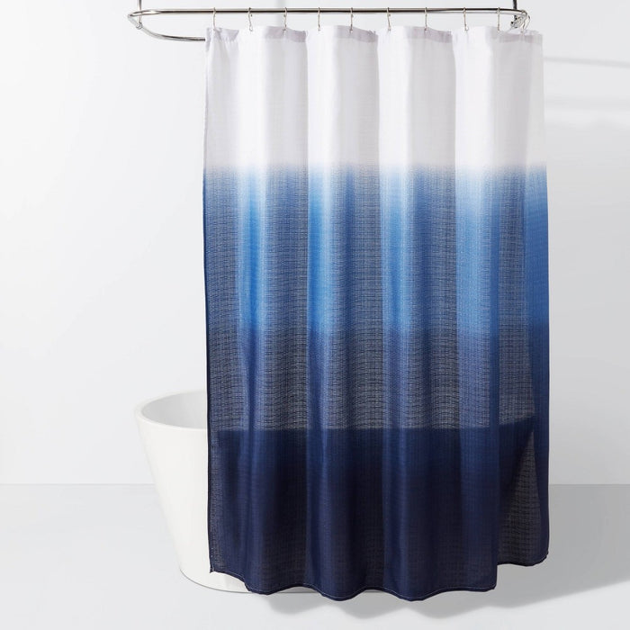 Dip Dye Shower Curtain Blue - Room Essentials