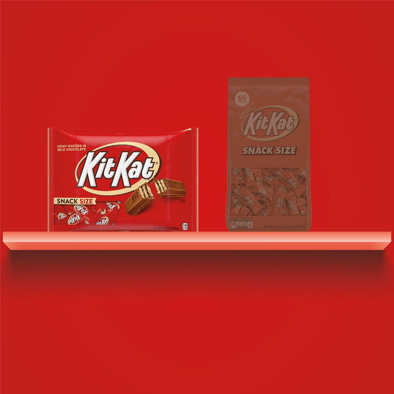 Kit Kat Milk Chocolate Snack Size Wafer Candy Bars - 10.78oz