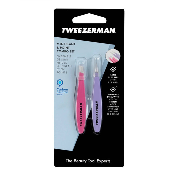 Tweezerman Mini Slant and Point Tweezer Combo Set5