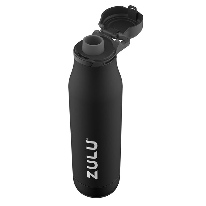 Zulu Ace 24oz Stainless Steel Water Bottle - Black