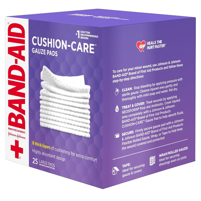 Band-Aid 4x4 Gauze Pads - 25ct