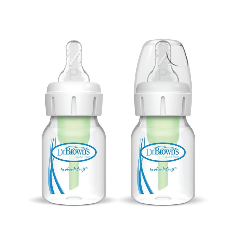 Dr. Brown's Natural Flow Anti-Colic Options+ Narrow Baby Bottle - 2oz/2pk