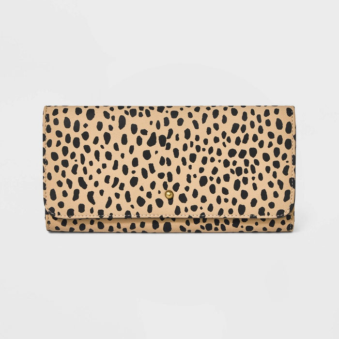 Women's Leopard Print Trifold Wallet - Universal Thread