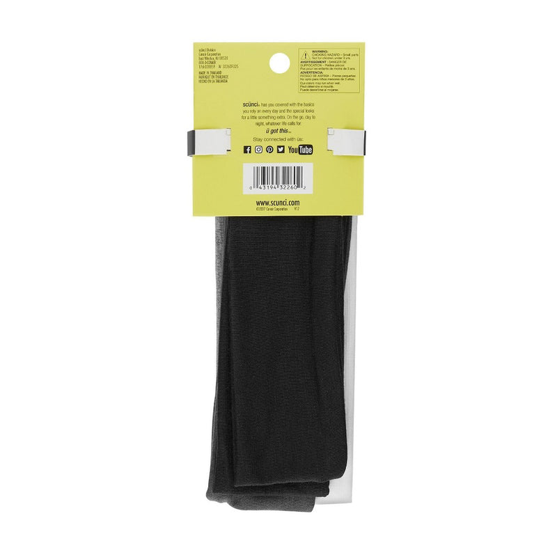 scunci Interlock Headwraps - 2.5"- 5pk
