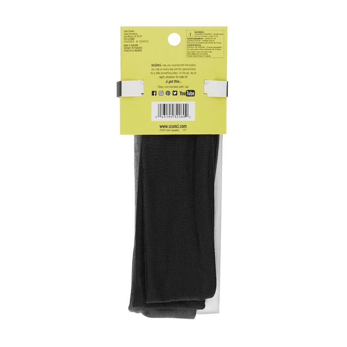 scunci Interlock Headwraps - 2.5"- 5pk