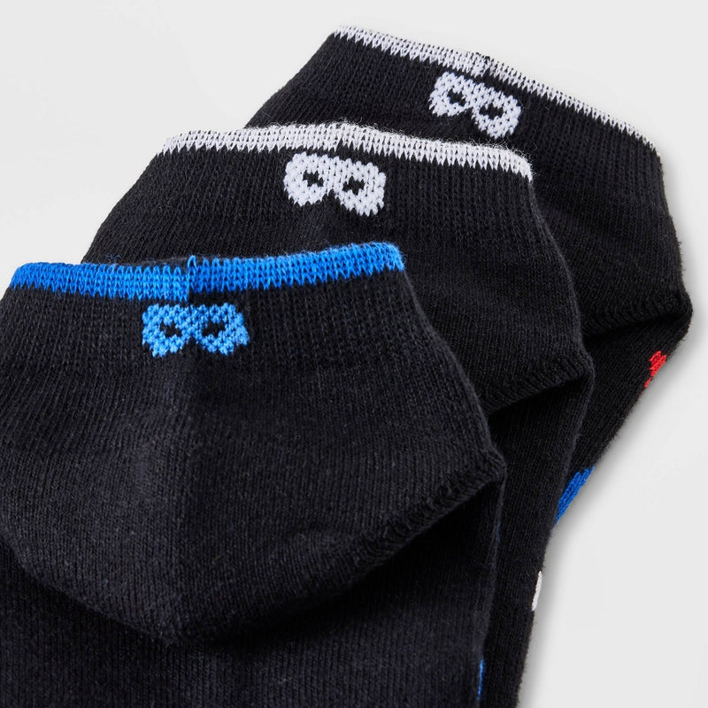 Pair of Thieves Men's Splatter Cushion Low Cut Socks 3pk - Black 6-12