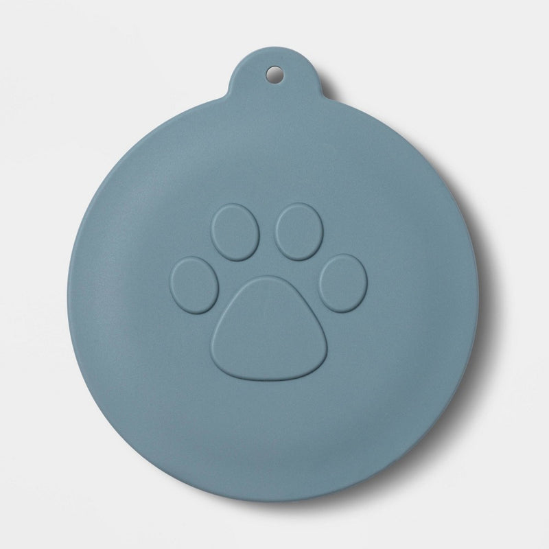 Silicone Canned Cover for Wet Cat Food - Blue - Boots & Barkley