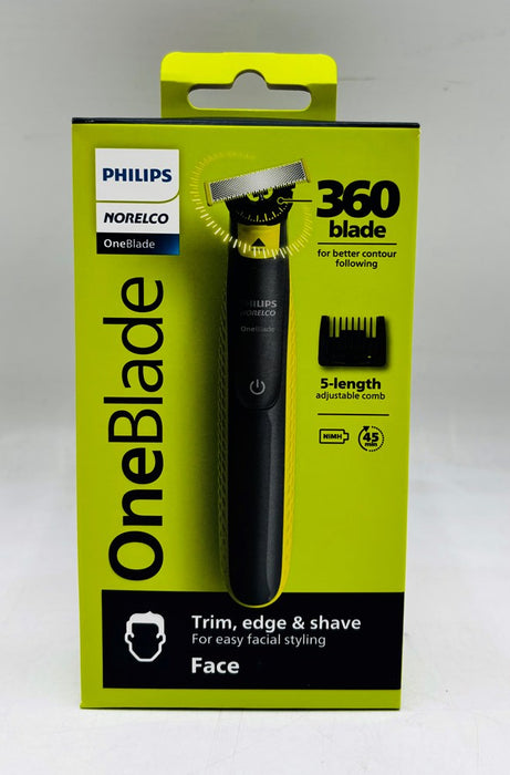 Philips Norelco OneBlade 360 Face Rechargeable Men's Electric Shaver and Trimmer - QP2724/70