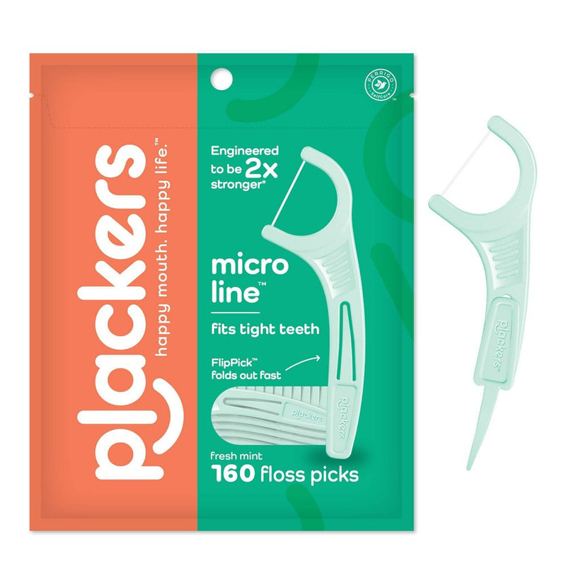 Plackers Micro Mint Flosser - 160ct