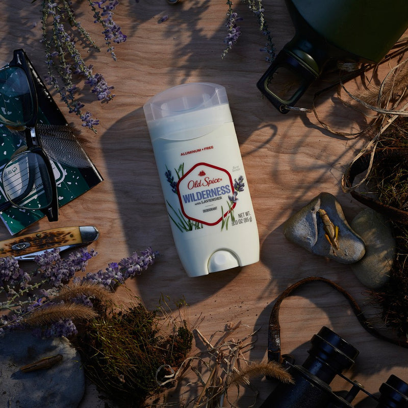 Old Spice Men's Deodorant Aluminum-Free Wilderness with Lavender - 3oz