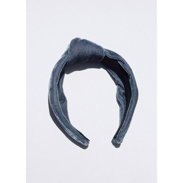 Kristin Ess The Luxe Velvet Headband - Denim