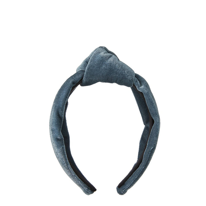 Kristin Ess The Luxe Velvet Headband - Denim
