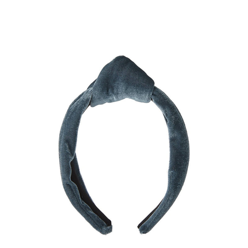 Kristin Ess The Luxe Velvet Headband - Denim