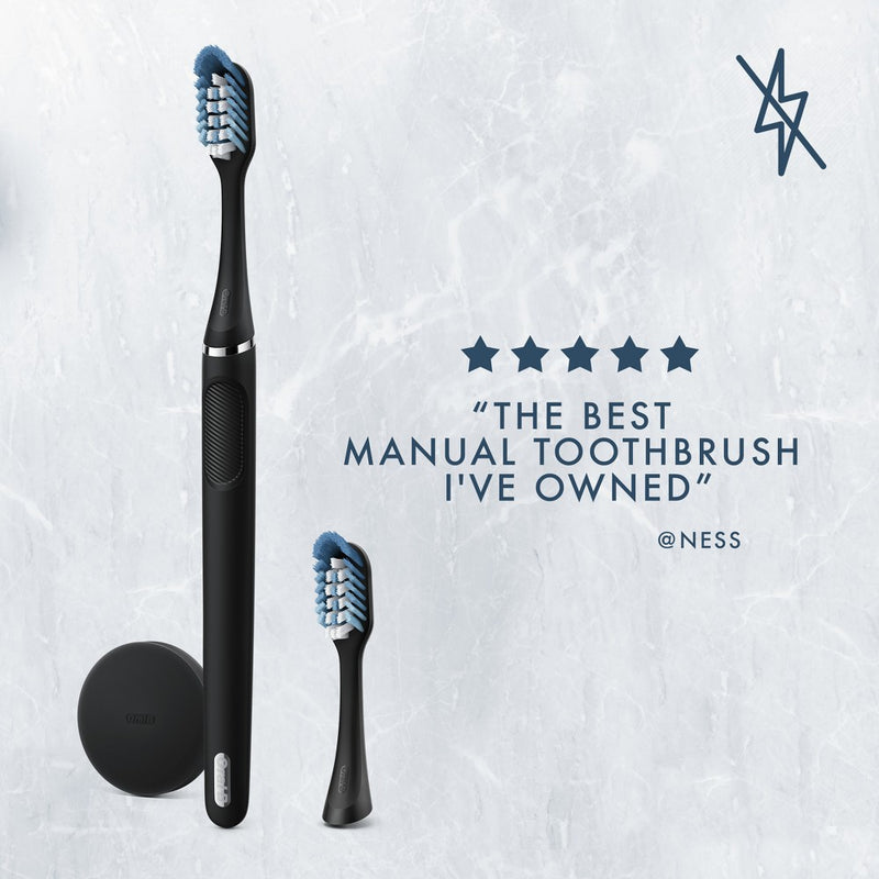 Oral-B Clic Toothbrush Matte Black with Magnetic Holder
