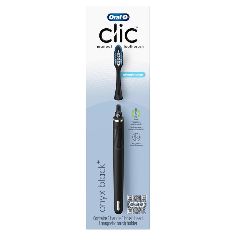 Oral-B Clic Toothbrush Matte Black with Magnetic Holder