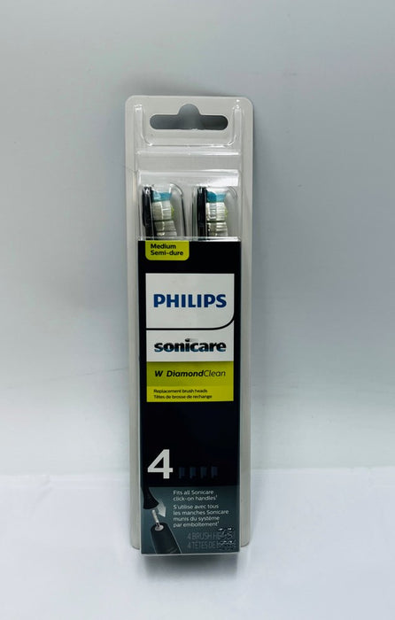 Philips Sonicare DiamondClean Replacement Electric Toothbrush Head - HX6064/95 - Black - 4ct