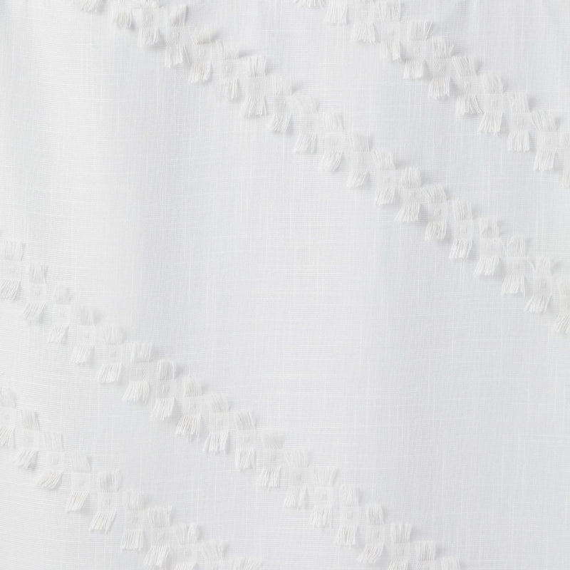 63" Blackout Chevron Clip Dotted Sheer Overlay Kids' Panel White - Pillowfort