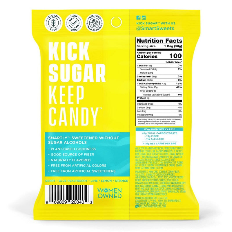 SmartSweets Sour Blast Buddies Sour Gummy Candy - 1.8oz