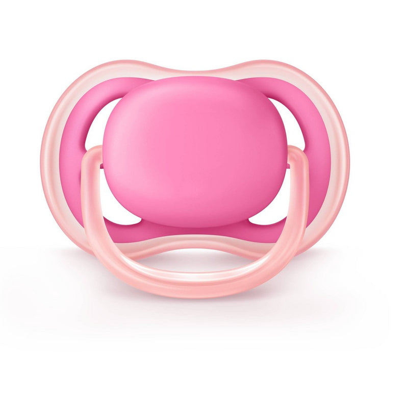 Philips Avent 2pk Ultra Air Pacifier 6-18 Months - Pink/Peach