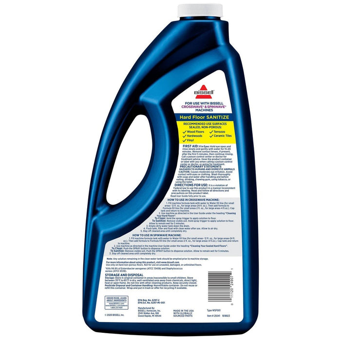 BISSELL MultiSurface Hard Floor Sanitize Formula 64oz3