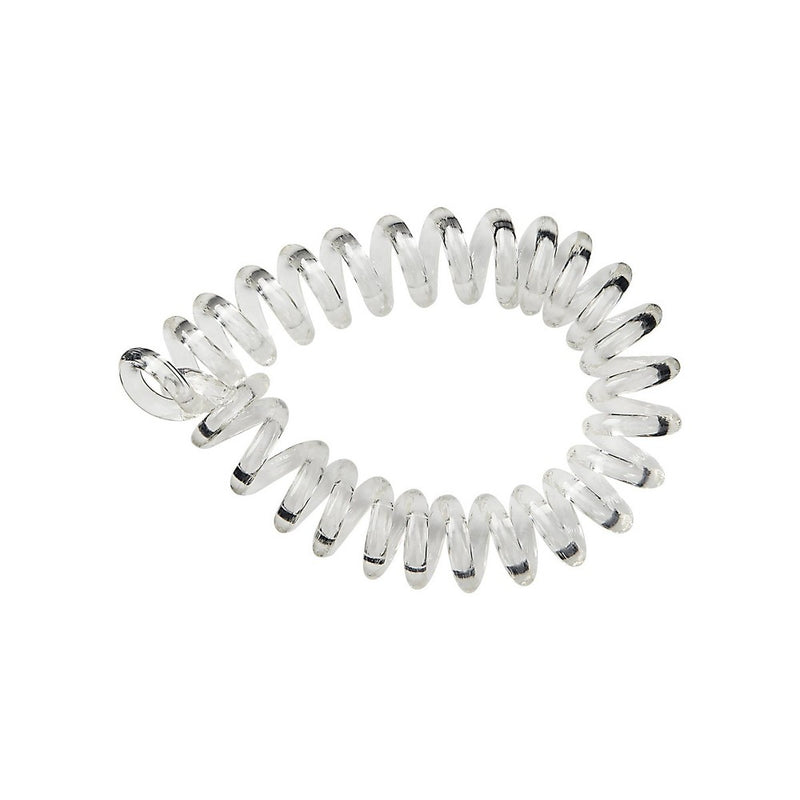 scunci No Damage Elastic Hair Ties with Bonus Ring Holder - Black - 4mm/40ct