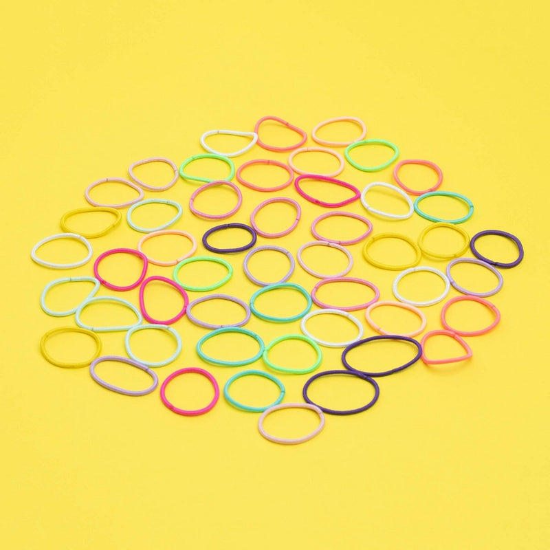 scunci Elastic Hair Ties - Assorted Colors - 2mm/50pk