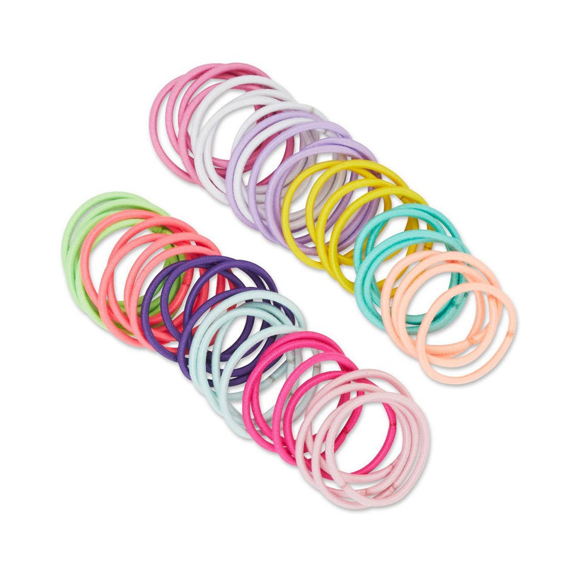 scunci Elastic Hair Ties - Assorted Colors - 2mm/50pk