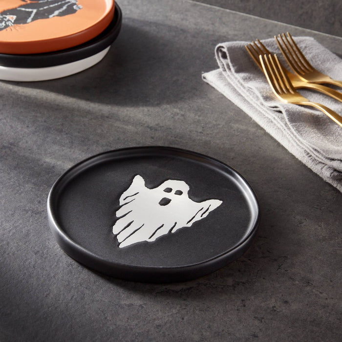 Halloween Ghost Stoneware Appetizer Plate - Threshold