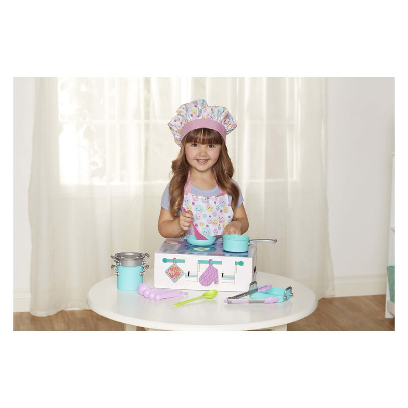 Perfectly Cute In the Kitchen Cookware Play Kitchen Accessory 14 Pc Set