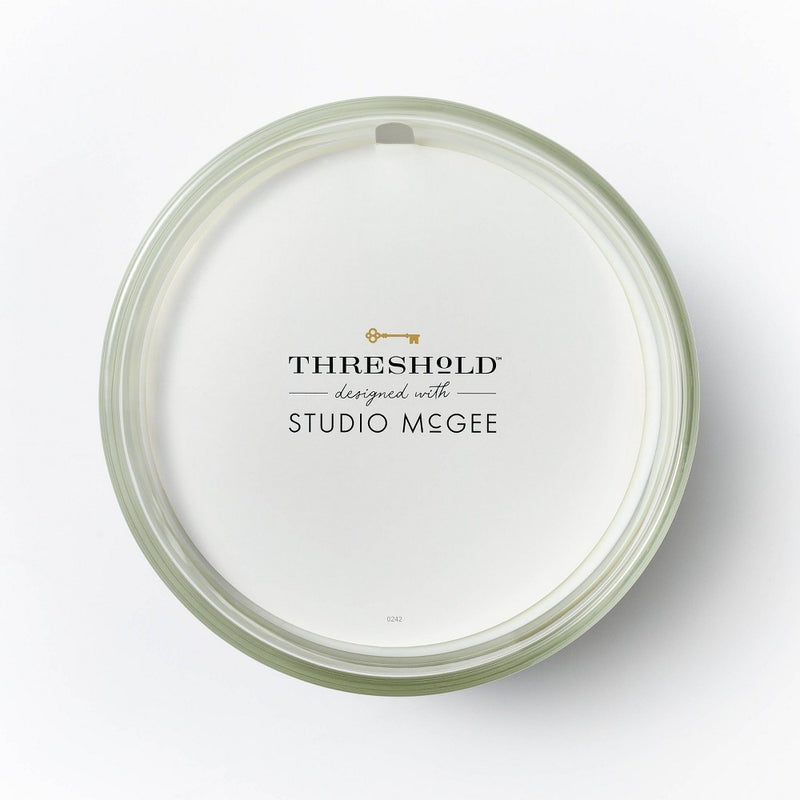40oz Clear Glass Cypress & Juniper Candle White - Threshold designed with Studio McGee