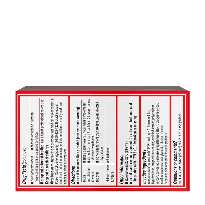 Tylenol Extra Strength Pain Reliever and Fever Reducer Caplets - Acetaminophen - 100ct