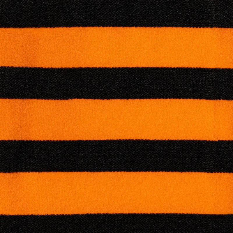 Women's Striped Opaque Halloween Tights - Hyde & EEK! Boutique Black/Orange L/XL