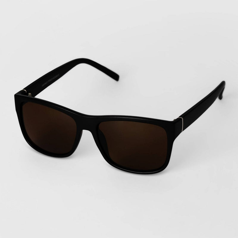 Men's Matte Square Sunglasses - Goodfellow & Co Black