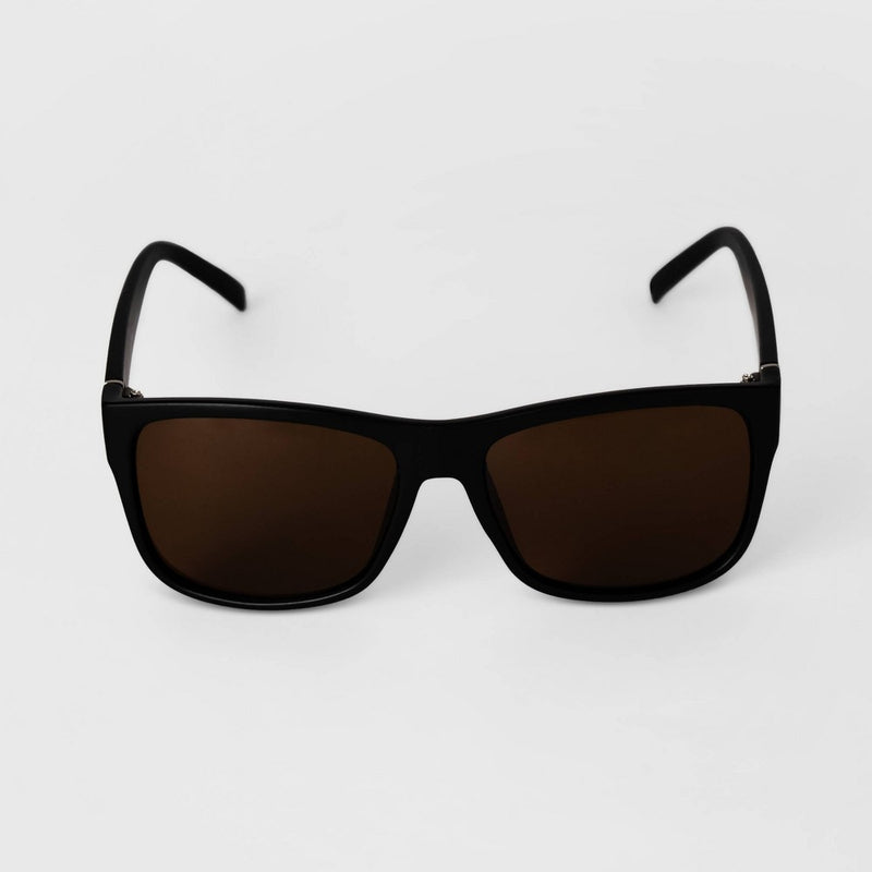 Men's Matte Square Sunglasses - Goodfellow & Co Black