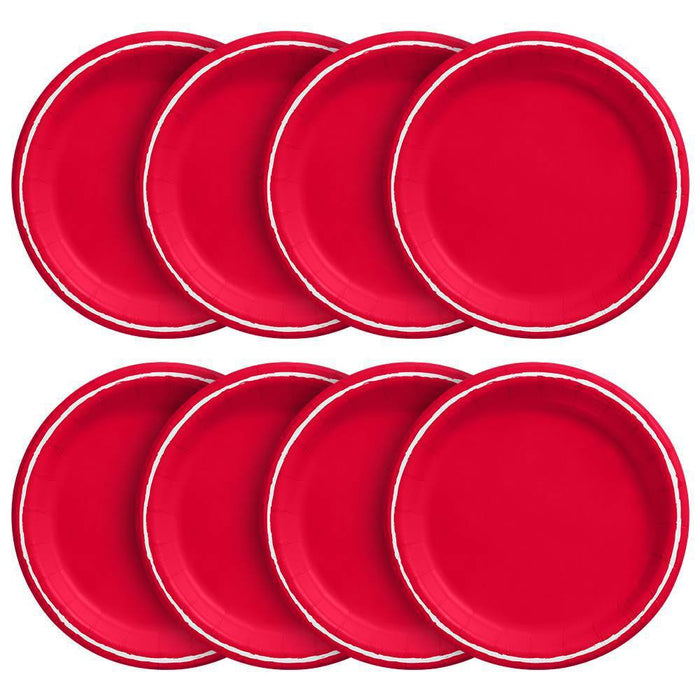 6.75" 20ct Snack Paper Plates Red - Spritz