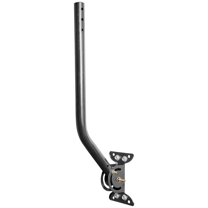 Philips Universal Adjustable TV Antenna Mount, Steel J-Mount For Attic Outdoor Roof Wall Installation, Weatherproof Mast Pole, Mounting Bracket And Hardware Included, Black, SDW1220/27
